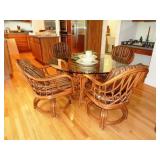 Rattan Dining Table /4 Chairs