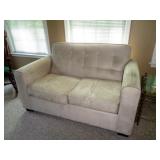 Suede Loveseat