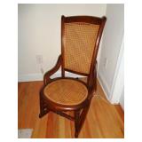 Sm. Rocker w/cane seat & back