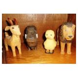 Hand-Carved Animals by PA Artist Gay Foltz