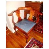 Corner Chair w/ Leather