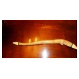 Walrus Oosik with carved Polar Bears