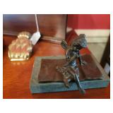 Signed Terrand Bronze on Marble