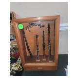 Miniature Gun Set w/ Cabinet