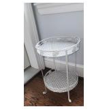 White Metal Stand 21" H