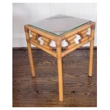 Sm. Bamboo/Cane Side Table