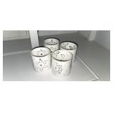 Crate & Barrel Ceramic Candle Holders