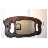 Vintage Hall Tree w/Beveled Mirror