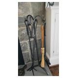 Tongs, Poker, Shovel & Broom