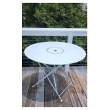 Folding Metal Table 28" H x 36" Di