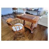 Vintage Oak Desk/Chair