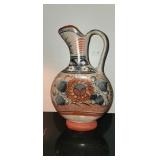 Clay Pitcher 14" H x 9" W