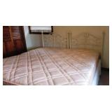 2 Single Bed Frames w/King Mattress