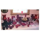 Lg. selection of Red Glass