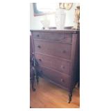 Matching Mahogany Chest of Drawers