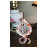 Vintage hand-blown art glass vase