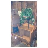 Oak Trash Can Holder