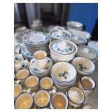 Vtg Pfaltzgraff China Service for 10 plus extra