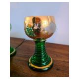 Honeycomb Stem/Rhinestone Grape Etchings