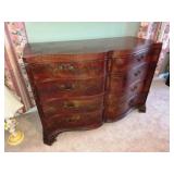 Mahogany Serpentine Chest of Drawers