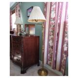 VTG Brass Swing Arm Floor Lamp