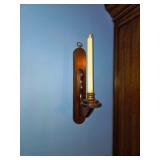 Pair of Wooden Candle Holders