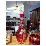 Lg. selection of Ruby Glass Cut to Clear