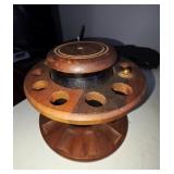 Vtg Pipe Stand/Humidor