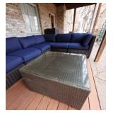 Glass Top Cocktail Table