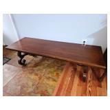 Vtg Oak Cocktail Table