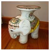 Vtg Ceramic Elephant Plant Stand
