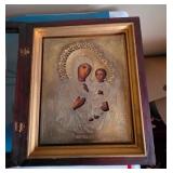 Antique Russian Orthodox " Our Lady of Kazan"