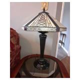 Tiffany style Mission Table Lamp 23" H