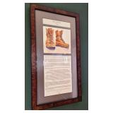 "These Boots"  14" W x 26" L