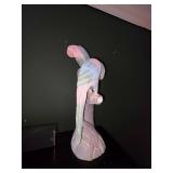 Vtg Wooden Hand Carved Hand PaintedParrot Figurine