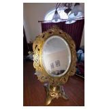 Vtg. Tabletop Mirror