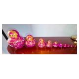 Vtg. Matryoshka Nesting Dolls (Ten Pieces)