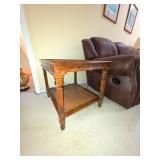 Pair of MCM Drexel Walnut and Cane End Tables