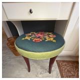 Needlepoint Vanity Seat