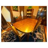 Dining Table 60" x 40" w/additional 12" Leaf