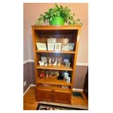 Oak Bookcase 34" W x 17" D x 69" H