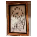 Vtg Verichron Deer Wall Clock