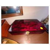 Red/Black Lacquer Jewelry Box