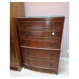Vtg Federal-style Mahogany Chest of Drawers