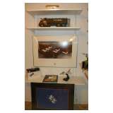 Hand painted wood models of vintage Airplanes, including WW2 planes