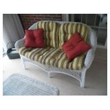 WHITE WICKER SET
