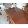 HENREDON TABLE AND 6 CHAIRS
