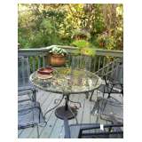 Wrought iron table & chairs