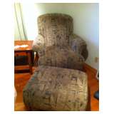 Chair & ottoma  