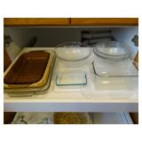 Complete contents of cabinet (Mostly Pyrex)
